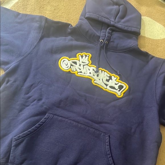 🚨 SUPREME Hooded Sweatshirt in Navy 🔥 🔥